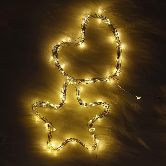 Karlling USB Plug In LED Fairy Lights,50 LED Bulbs 16 Ft Silver Wire Waterproof Starry String Lights for Bedroom Patio Garden Party Wedding Commercial Lighting (Warm White)