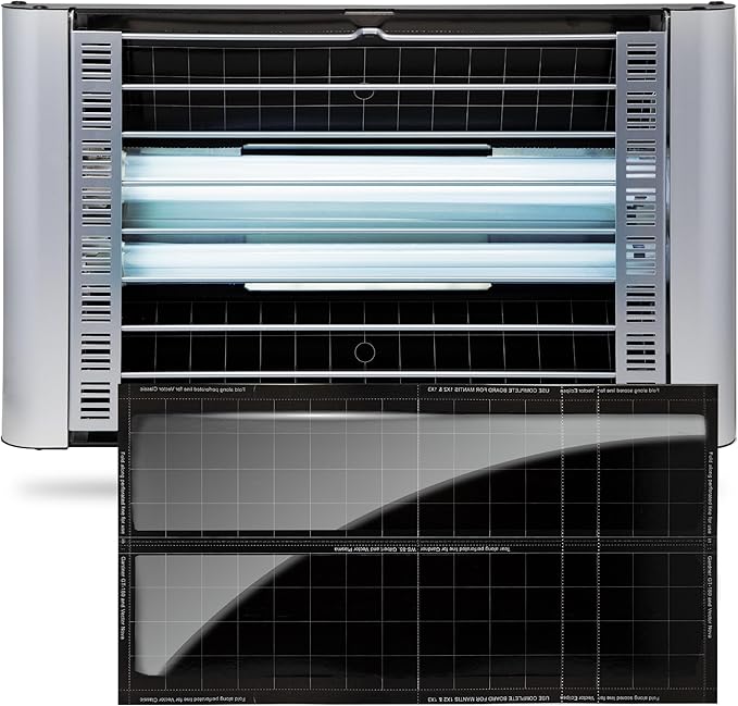 Catchmaster Vector Plasma Grilled UV Light Fly Trap Silver, Indoor Gnat Traps for House, Shatterproof Bulbs, UV Lamp Insect Killer, Bug Catcher for Commercial Kitchen, Warehouse & Restaurant