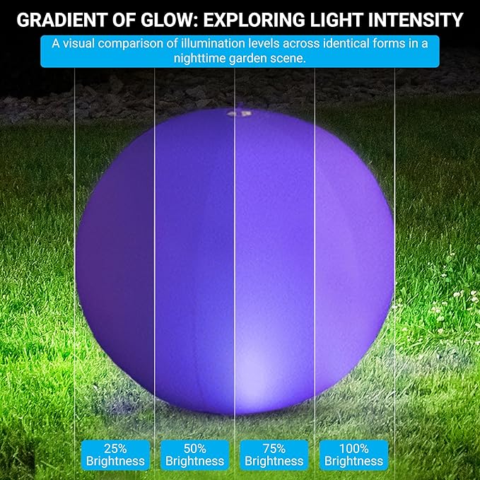 NAYUNA 4 Pack - Solar LED Floating Pool Lights - 14-Inch Inflatable Waterproof Decorative Balls with 16 Color-Changing Glow, Durable and Eco-Friendly for Pools, Patios, Gardens and Events