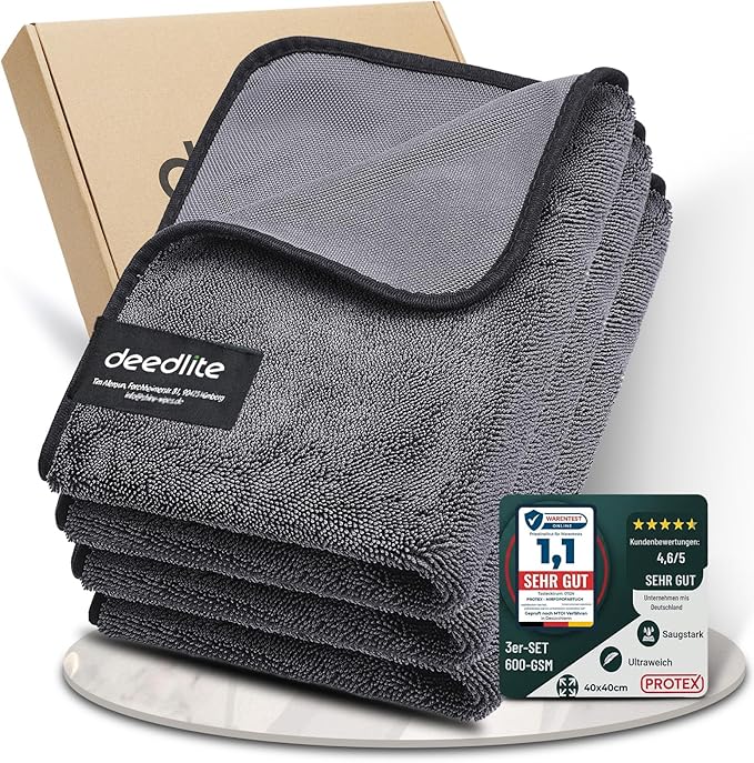 Shower Cleaning Cloths, Premium Car Drying Towel | Ultra Absorbent Twisted-Loop Design| Microfiber Towel for Car, Shower Cabin, Household