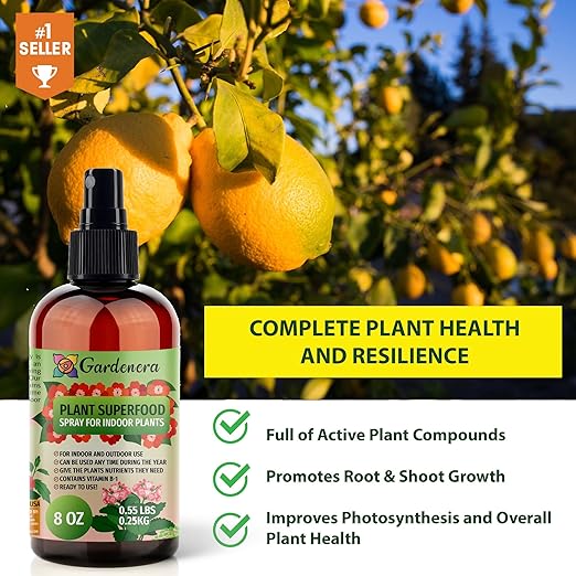 𝐁𝐄𝐒𝐓𝐒𝐄𝐋𝐋𝐄𝐑 Plant Superfood for Peace Lily Plants with B1 Vitamin, Glucose and Essential Minerals - Organic Plant Food Fertilizer for Indoor & Outdoor Peace Lilies Care - 8oz