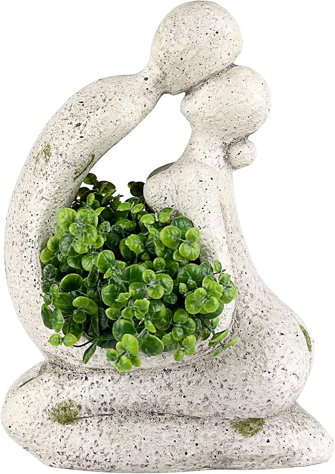 Aclema Unique Planters for Indoor Outdoor Plants Head Face Planter Pot Large Succulent Planters Flower Vase with Drainage Hole Around You