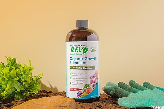 Organic REV Natural Plant Food 32oz + Logo Stickers