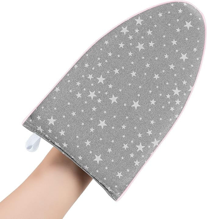 CINPIUK Garment Steamer Ironing Gloves Anti Steam Glove Heat Resistant Garment Steamer Mitt, Garment Steam Accessories for Clothes，White Star