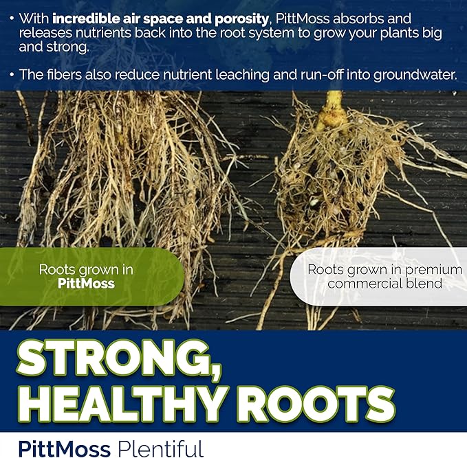 PittMoss Plentiful Eco-Friendly, Organic, Peat-Free Potting Mix, 10 Quarts (Pack of 6) for Gardens, Houseplants, Mulching & More - Made in USA from Recycled Paper