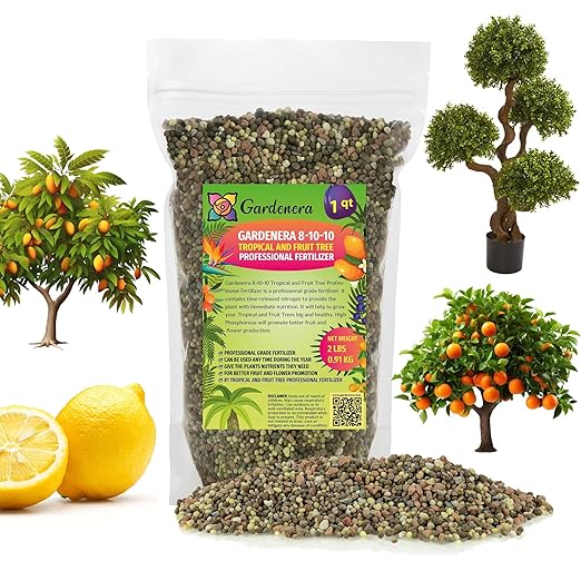 𝐏𝐑𝐎𝐅𝐄𝐒𝐒𝐈𝐎𝐍𝐀𝐋 8-10-10 Professional Fertilizer for Banana, Flowering, and Fruit Trees, Ornamentals - Boosts Flowering & Fruiting - for Indoor & Outdoor Plants (1 Quart)