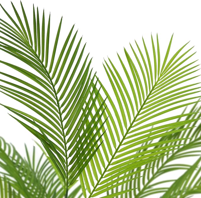 5ft Artificial Palm Tree - Tall Fake Palm Tree Indoor, UV-Resistant Faux Tropical Plants Outdoor, Large Potted Plant for Home Office Living Room Garden Decor