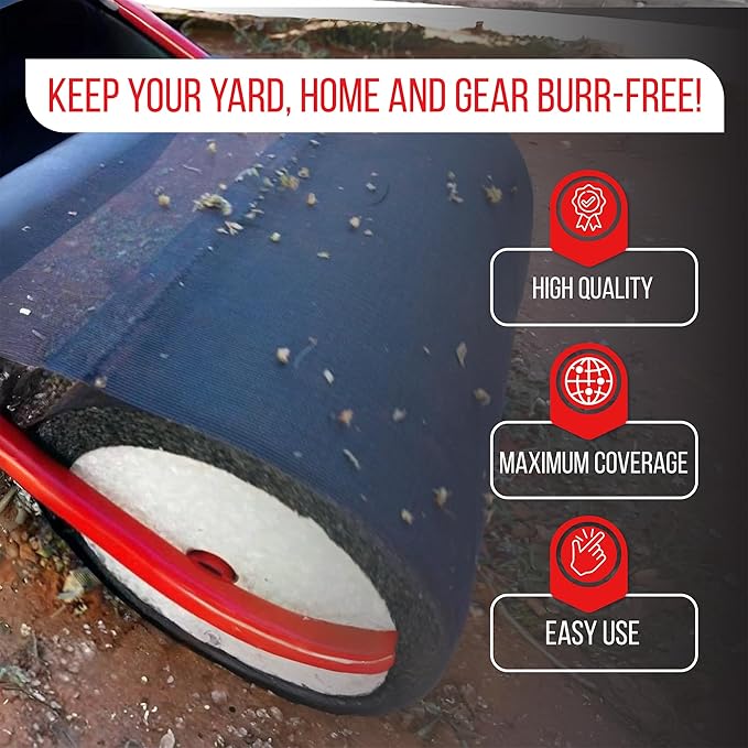 X-Large Remover Yard Tool Wide for Easy Yard Cleanup - Push Model 2.0 for Burr & Sticker Removal - Effortless Goat Head Roller and Picker - Made in USA (18" Extra Wide)