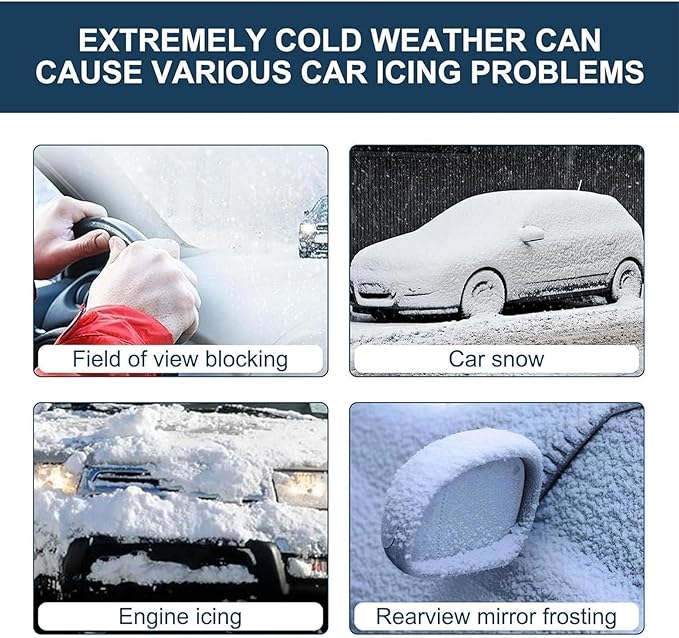 Mini Turbo Snow Blower for Car, 130,000 RPM Portable Electric Turbo Blower, 4-Speed Adjustable Air Blower for Vehicle Snow Removal and Home Cleaning