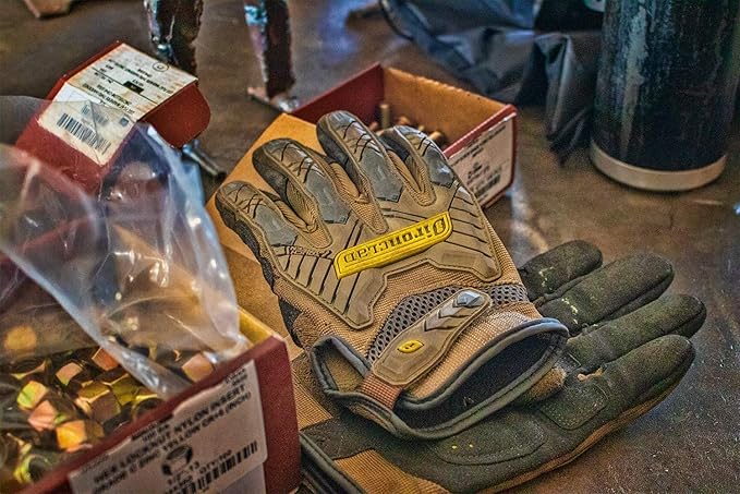 Ironclad Command Impact Work Gloves; Touch Screen Gloves Conductive Palm & Fingers, Impact Protection, Machine Washable