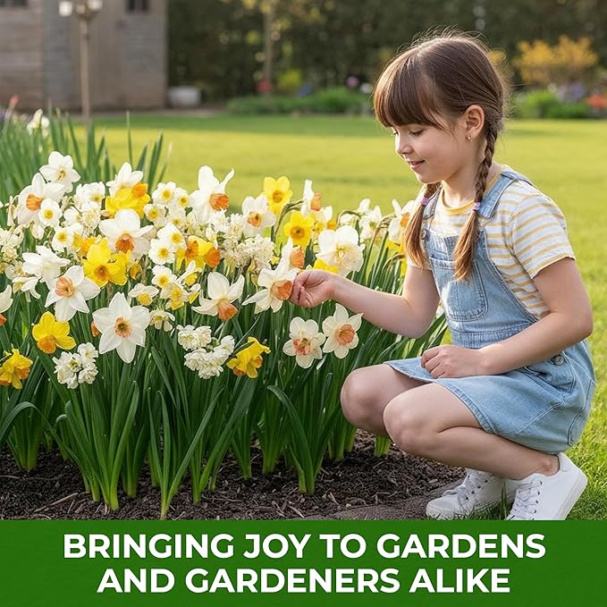 Dutch Bulbs Daffodil Bulbs Spring Dream Collection - 25 Perennial and Hardy Flower Bulbs - Scented Daffodil Mix from The Netherlands - for Garden and Pot (no Seeds - not Artificial)