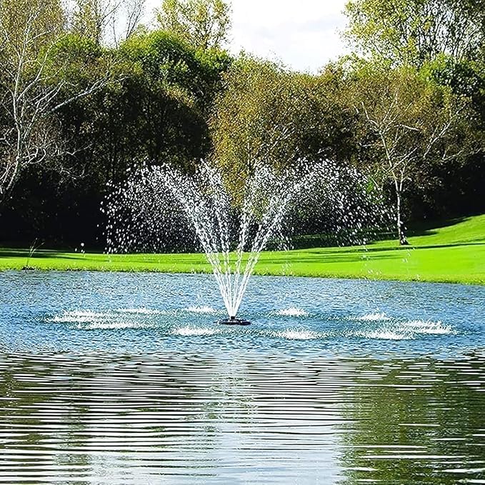 Kasco 1 HP J Series Decorative Fountain - 240V with 400 Ft Electric Power Cord | Pond and Lake Fountain | Efficient Pond Aerator Outdoor Fountain