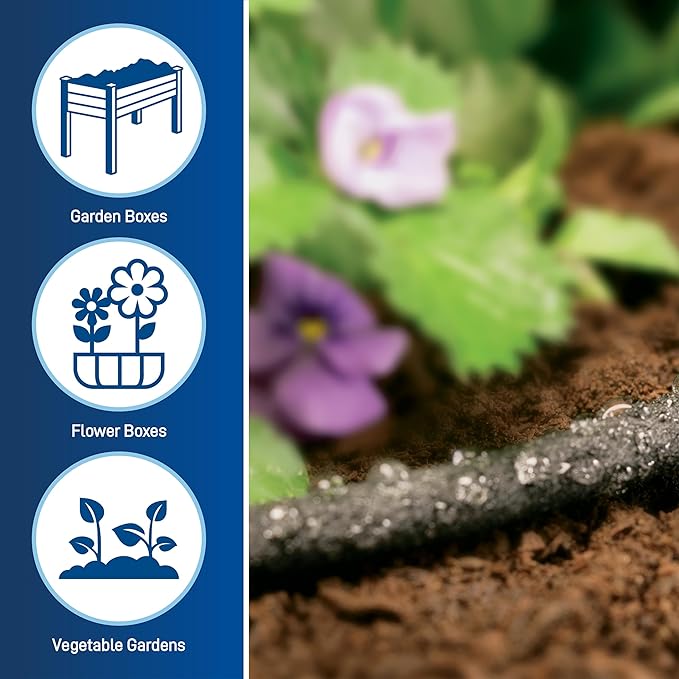 Orbit Garden Box Drip Watering Kit with B-hyve Smart Hose Faucet Timer and Wi-Fi Hub