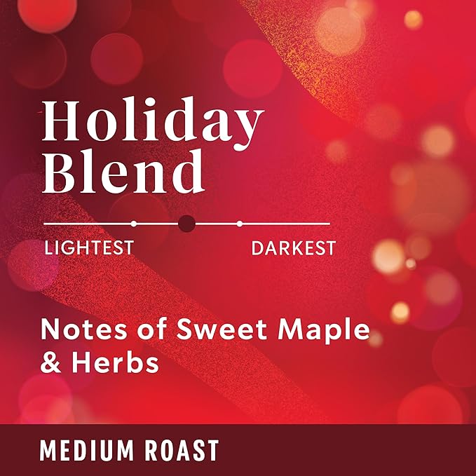 Starbucks K-Cup Coffee Pods, Medium Roast Coffee for Keurig Brewers, Holiday Blend, 100% Arabica, Limited Holiday Edition, 1 Box (32 Pods)