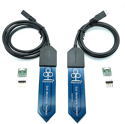 Plantmate Capacitive Soil Moisture Sensor 3.3V Compatible with Arduino (2-PAC)