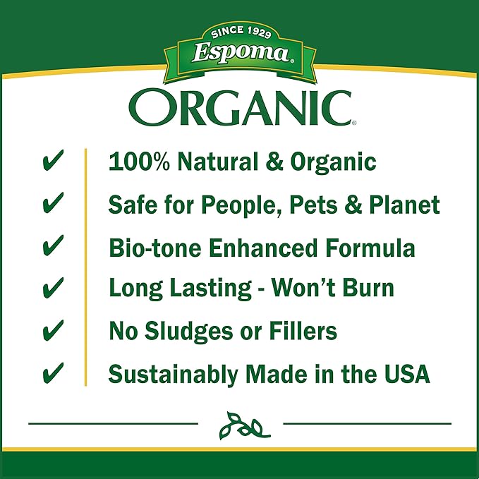 Espoma Organic Tree-Tone 6-3-2 Natural & Organic Fertilizer and Plant Food; 18 lb. Bag; Use for Fruit Trees Like Peach, Apple, & Pear, and for All Shade Trees