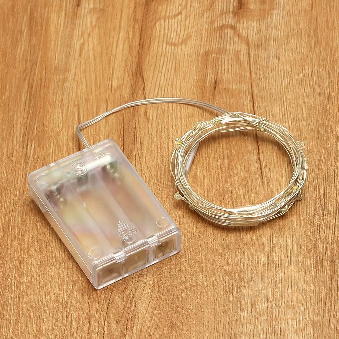 XINKAITE Waterproof LED Fairy String Lights - Starry DIY Decoration for Indoor & Outdoor Parties, Christmas, Holidays (10FT/3Meters, Blue)