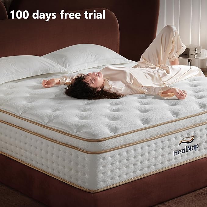 Full 12inch, Hybrid Mattress in a Box Memory Foam Mattress Full Size Firm with Individual Pocket Spring Upgrade Zoned Support Medium Firm Memory Fat Mattress