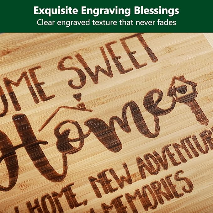 Housewarming Gifts, Engraved Cutting Board House Warming Gif for New Home, New Home Gift Ideas New House Gifts for First Home Apartment, Realtor Closing Gifts for Home Buyers - Home Sweet Home Sign