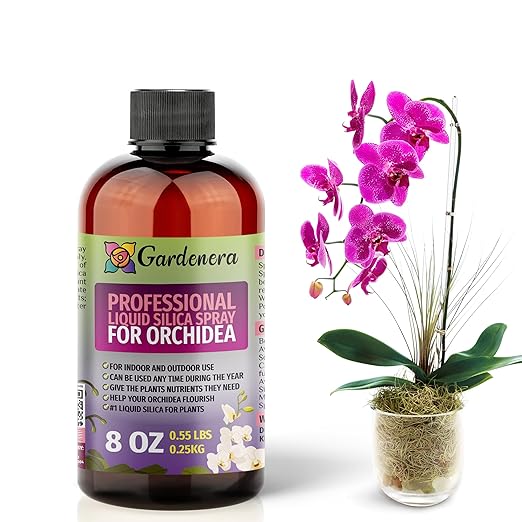 𝐒𝐔𝐏𝐄𝐑𝐈𝐎𝐑 Liquid Silica Boost Fertilizer and Supplement Spray for ORCHIDEA Plants – Pre-Mixed, Ready-to-Use Liquid Silicon Plant Superfood Mist for Indoor & Outdoor Plants – 8oz