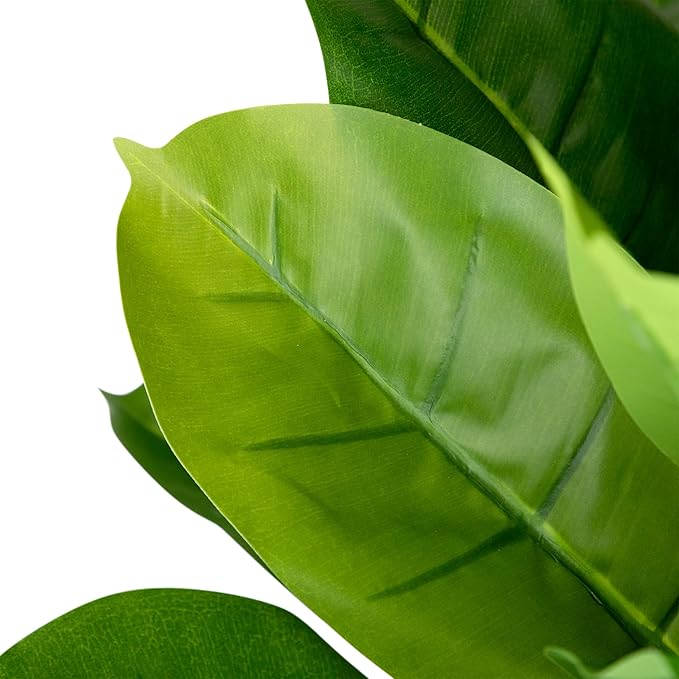 Northlight 51" Artificial Green and Brown Potted Rubber Plant
