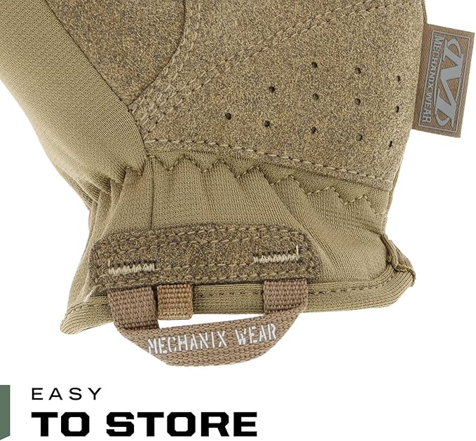 Mechanix Wear: FastFit Tactical Gloves with Elastic Cuff for Secure Fit, Work Gloves with Flexible Grip for Multi-Purpose Use, Durable Touchscreen Capable Safety Gloves for Men (Brown, Large)