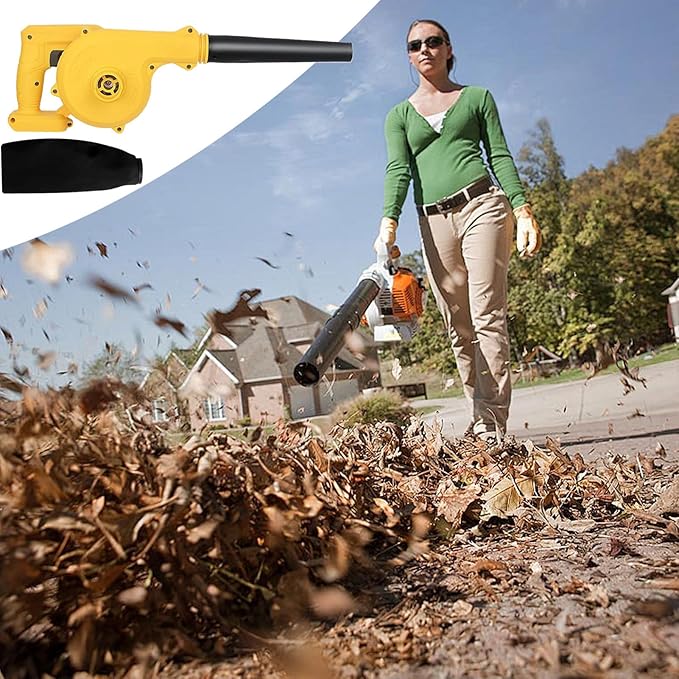 Handheld Leaf Blower | Electric Powerful Vacuum,Cordless Portable Air Duster - for Construction Site, Garden, Home, Lawn Care, Outdoor, BBQ, Car Detailing, Patio, Workshop, Gutter