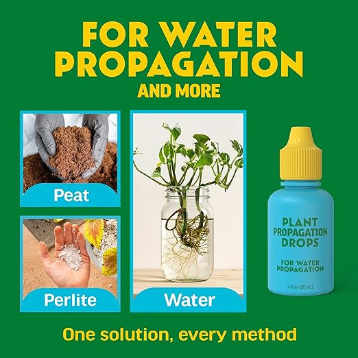 Rooting Drops for Plant Propagation | Promotes Faster, Stronger Root Growth | Propagation Drops for Water, Soil, Moss, & More! Supports Plant Health During Repotting | for All Your Props & Cuttings