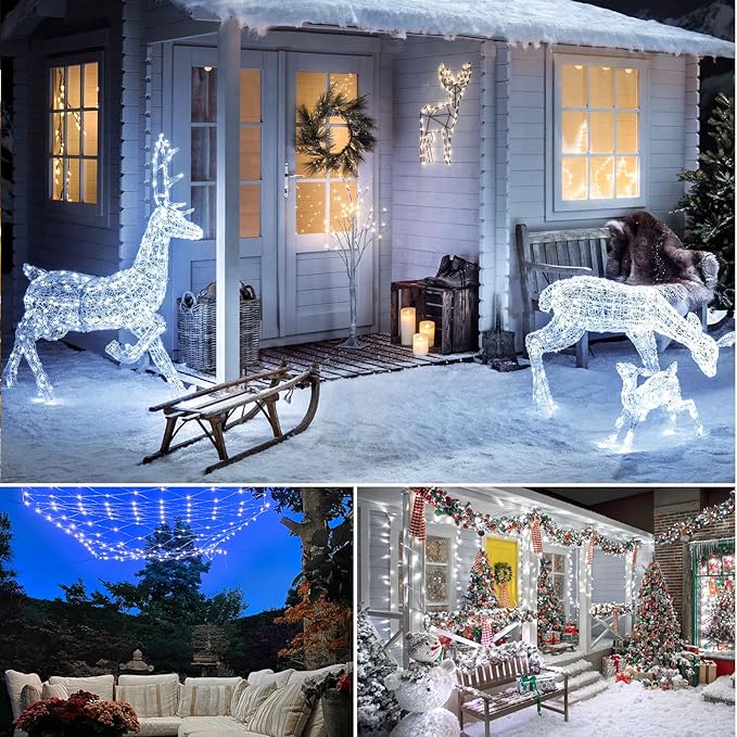 Mlambert 6 Pack 33FT Fairy Lights Battery Operated with Remote and Timer, Waterproof Dimmable 8 Modes Lights for Classroom Backyard Party-Cool White