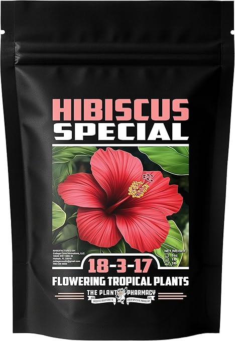 Fertilizer Commercial Grade | Tropical Flower Special 18-3-17 | 1 Pound | Custom Professional Mix Blend | 90-Day, Buds & Blooms | Balanced NPK Formula for Hibiscus & Orchids | Controlled Release Feed
