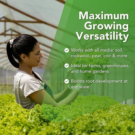 Liquid Concentrate Root Stimulator for Plants, 1 Gallon, Plant Growth for Greenhouses and Farms, Maxicrop Enhancer for Trees, Boosts Vitality, Resilience, and Growth