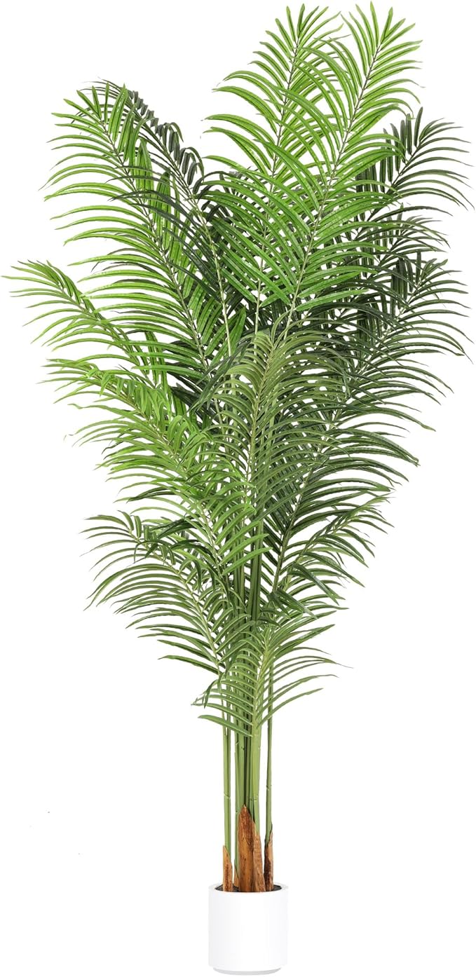 ProDeco Artificial Palm Tree 7.2Ft Tall Fake Potted Plant Faux Silk Green Floor Decorative Large Artificial Plants Indoor for Office Home Living Room Outdoor Decor