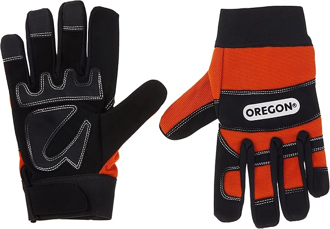 Oregon Protective Chainsaw Work Safety Gloves, Left-Hand Protection, Size Large,Black