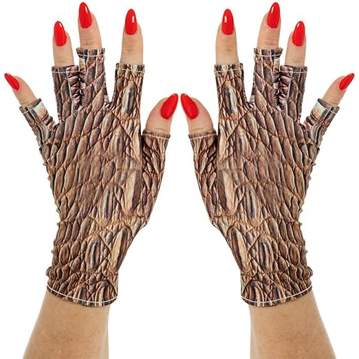 ManiGlovz - The ORIGINAL UPF 50+ UV Light Protective Nail Gloves | Gel Manicure and Anti UV Fingerless Gloves for Women | Can be Used as Sun Protection Gloves for Driving | Wildside
