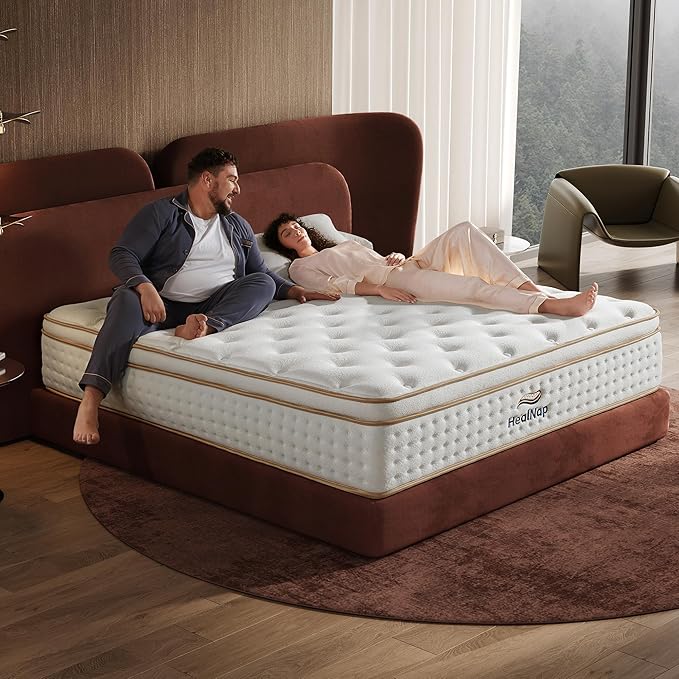 Full 12inch, Hybrid Mattress in a Box Memory Foam Mattress Full Size Firm with Individual Pocket Spring Upgrade Zoned Support Medium Firm Memory Fat Mattress