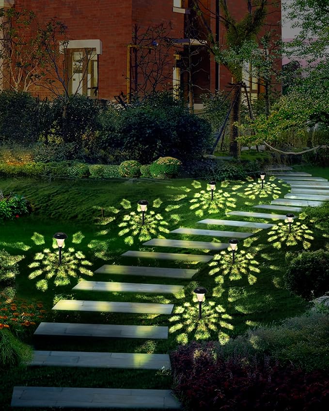 LAMTREE Solar Pathway Lights,6 Pack Solar Lights Outdoor Waterproof,Outdoor Solar Lights for Yard,Lawn,Patios, Garden,Landscape,Walkway,Driveway