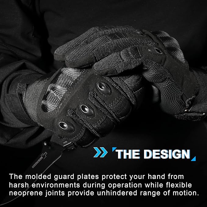 WTACTFUL Tactical Gloves for Men Touchscreen Airsoft Paintball Motorcycle Gloves