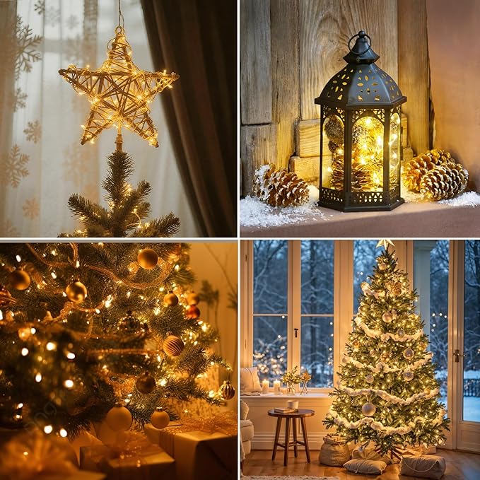 Dailyart Fairy Lights Plug in, 1000 Led Fairy Lights with Remote 75Ft Super Long Warm with Timer Small Twinkle Light Waterproof String Light for Bedroom Outdoor Indoor,Gold Wire