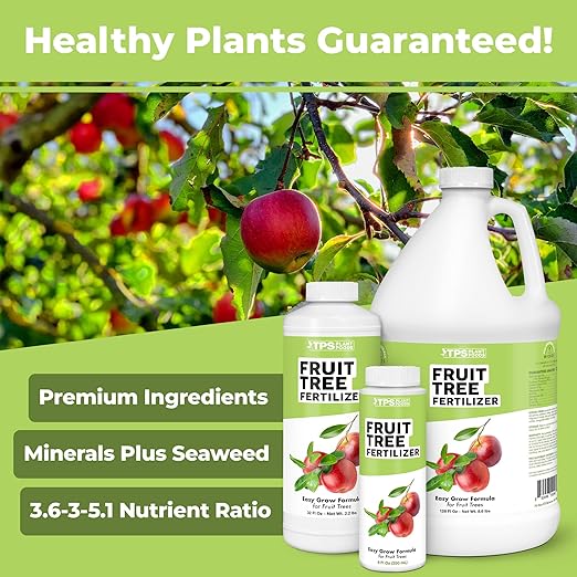 Fruit Tree Fertilizer for All Fruit Trees Peach, Apple, and Pear, Liquid Plant Food, 1 Gallon (128 oz)