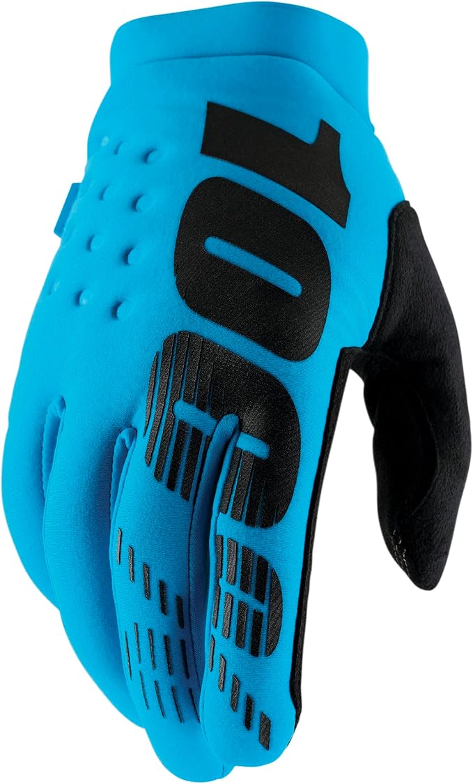 100% BRISKER Cold Weather Motocross & Mountain Bike Gloves - Warm Winter MTB & MX Powersport Racing Protective Gear