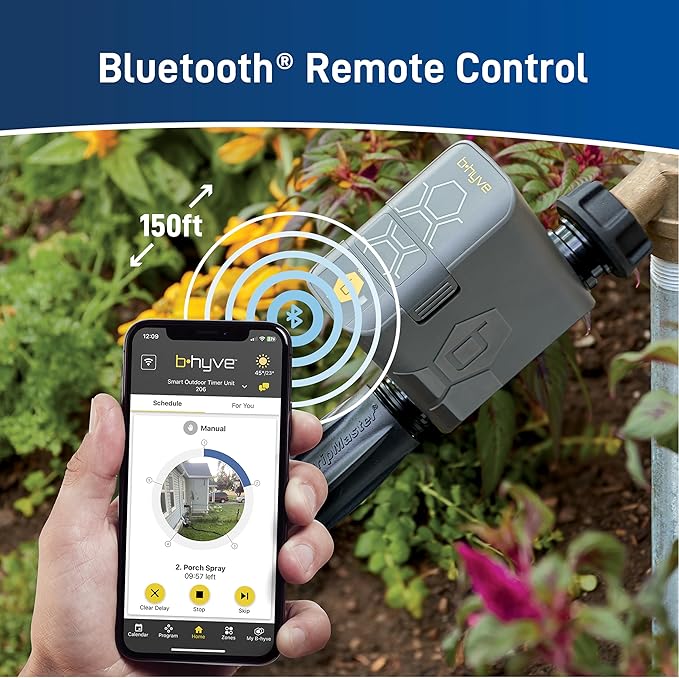 Orbit Garden Box Drip Watering Kit with B-hyve Smart Hose Faucet Timer and Wi-Fi Hub