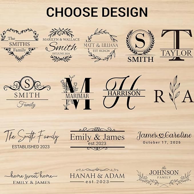 Personalized Cheese Board, 13'' Custom Charcuterie Board Gift, Acacia Wood Boards with Knives for Serving - Gifts for Housewarming New Home, Wedding, Anniversary, Christmas, Couples, Birthday