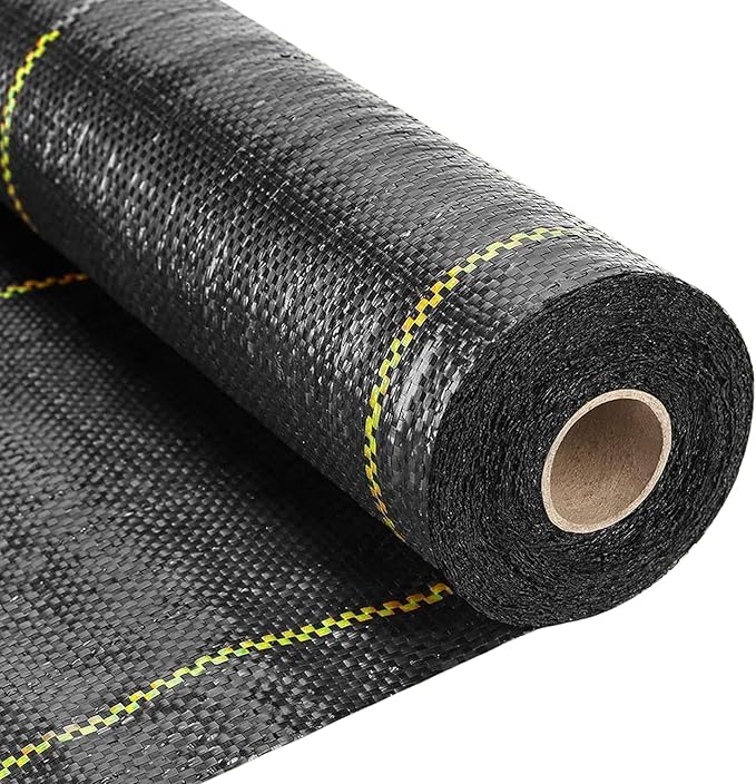 Dewitt Sunbelt Weed Barrier Fabric 3.2 oz, 6 x 200 Feet – Heavy-Duty Ground Cover Mat for Greenhouse Floors, Garden Rows, Raised Beds, Yard Gardening, and Outdoor Landscape Protection