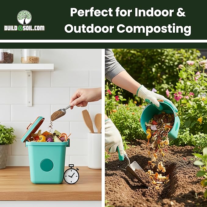 BuildASoil Kashi Gold Bokashi Compost Starter 2 lbs. Organic Compost Activator with EM-1 Effective Microorganisms, Fermentation Bacteria for Composting & Gardening, Premium Bokashi Bran Soil Enhancer