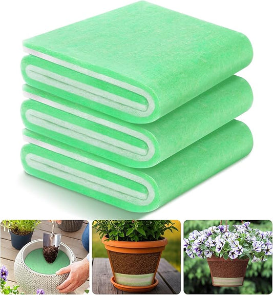 EBaokuup 3 Pcs Flower Pot Filler Insert-31.5" x11.8" Plant Pots Drainage Filler-Lightweight Planter Pot Drainage Insert for Indoor Outdoor Gardening Plants Container