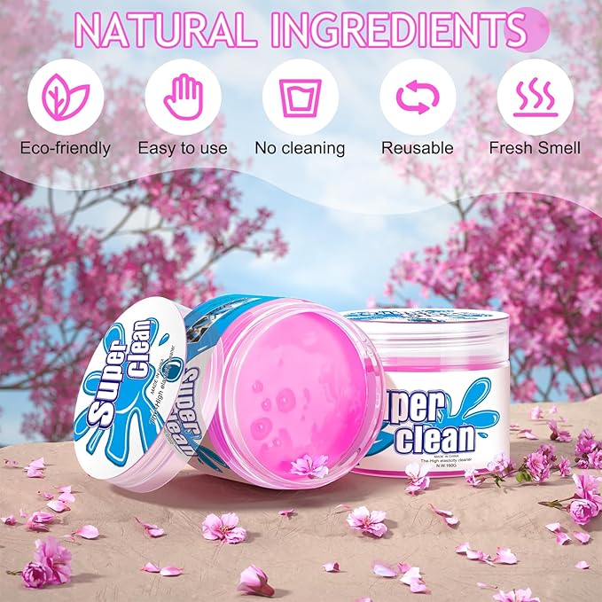 Car Cleaning Gel Car Cleaning Putty Car Putty Car Interior Cleaner Car Slime Car Detailing Kit Car Accessories Gifts for Men Women Stocking Stuffers
