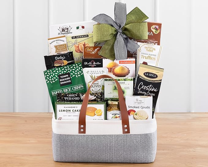 Wine Country Gift Baskets The Connoisseur Gourmet Gift Basket Food Gift Basket for Families College Students Appreciation Thank You Congratulations Get Well Soon Care Package