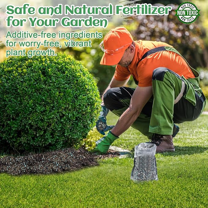 10-10-10 Slow-Release Premium Fertilizer - All-Purpose Plant Food for Indoor Outdoor Gardening Vegetables Flowers Lawn Trees Shrubs, 1 Quart