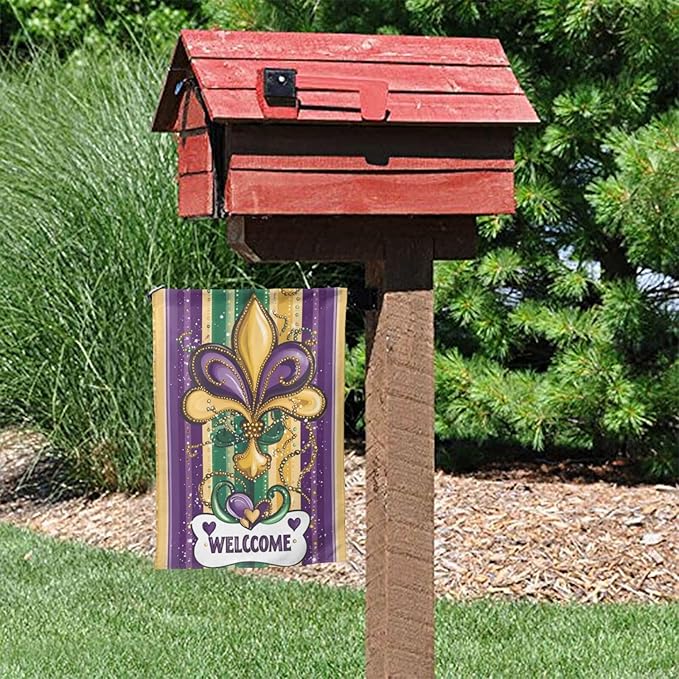 Metal Decoration Garden Flag 12x18 Inch Double Sided All-Weather Polyester Outdoor Flag For Patio Lawn Yard And Garden Welcome Decor