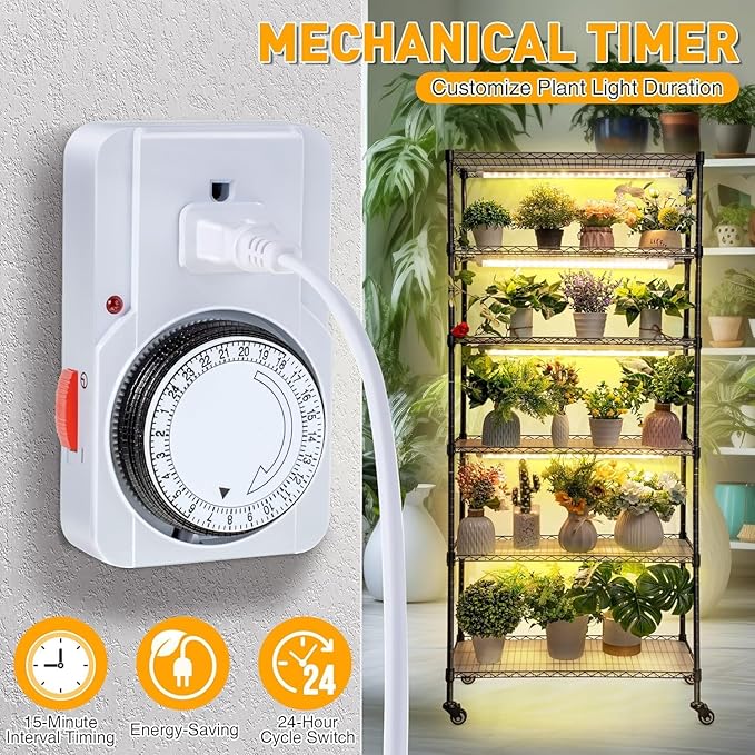 Meonum Plant Shelf with Grow Lights 30" x 13.8" x 70.8", 6 Tier DIY Metal Grow Rack with 90W LED Growing Lamps for Seed Starting, Indoor Greenhouse with Cover, Timer, Thermometer, pH Meter